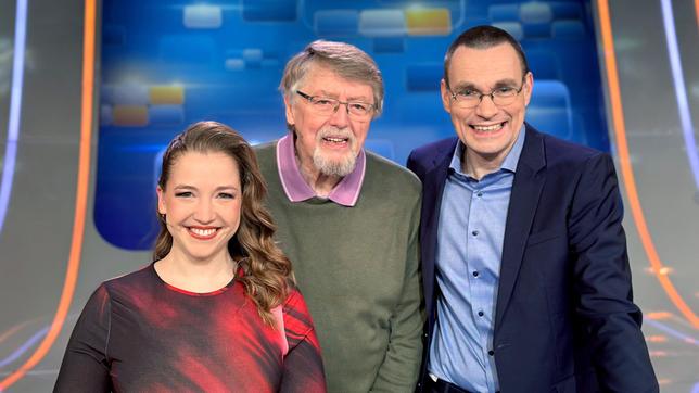 Quizduell-Olymp: Marie-Louise Finck, Prof. Eckhard Freise und Thorsten Zirkel