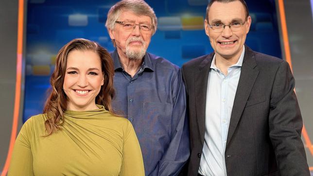 Quizduell-Olymp: Marie-Louise Finck, Prof. Eckhard Freise und Thorsten Zirkel