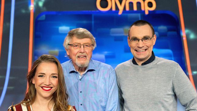 Quizduell-Olymp: Marie-Louise Finck, Prof. Eckhard Freise und Thorsten Zirkel.