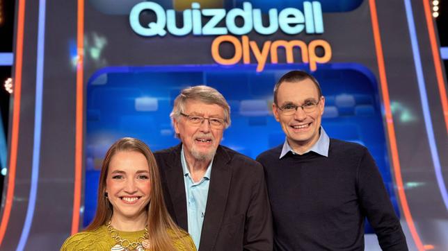 Quizduell-Olymp: Marie-Louise Finck, Prof. Eckhard Freise und Thorsten Zirkel.