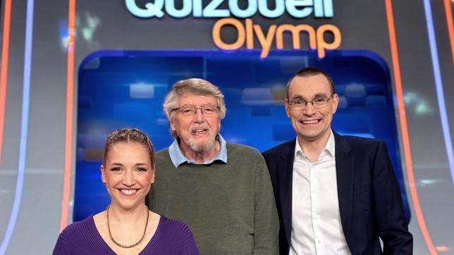 Quizduell-Olymp: Marie-Louise Finck, Prof. Eckhard Freise und Thorsten Zirkel