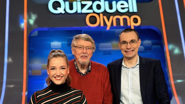 Quizduell-Olymp: Marie-Louise Finck, Prof. Eckhard Freise und Thorsten Zirkel