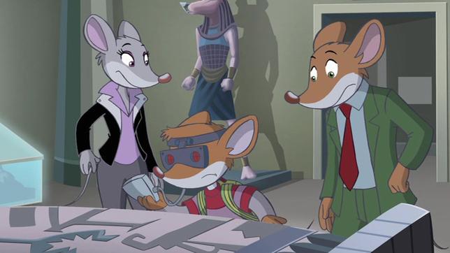 Geronimo Stilton Folge 30 Die namenlose Mumie Geronimo, Thea und Benjamin