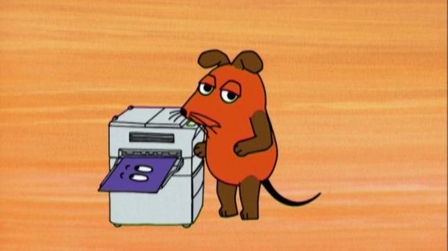 Die Maus und ein Drucker