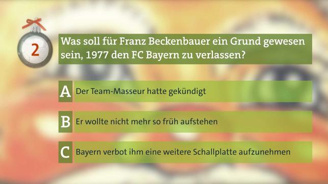 Adventsrätsel, Frage Beckenbauer