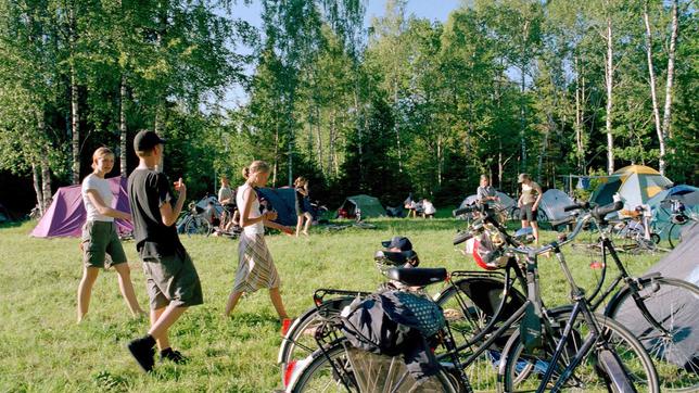 Kinder in einem Ferienlager