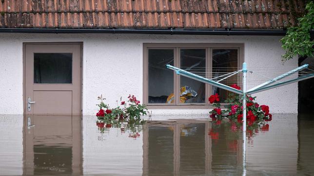 Haus im Hochwasser