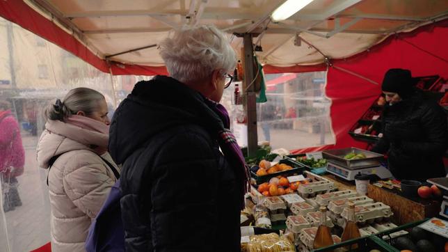 Einkaufen, Lebensmittel, Wochenmarkt