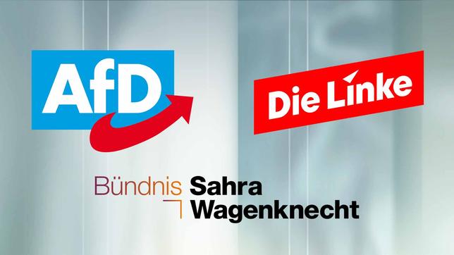 AfD, Die Linke, Bündnis Sahra Wagenkencht (BSW)