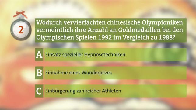 Adventsrätsel: China bei den Olympischen Spielen 1992