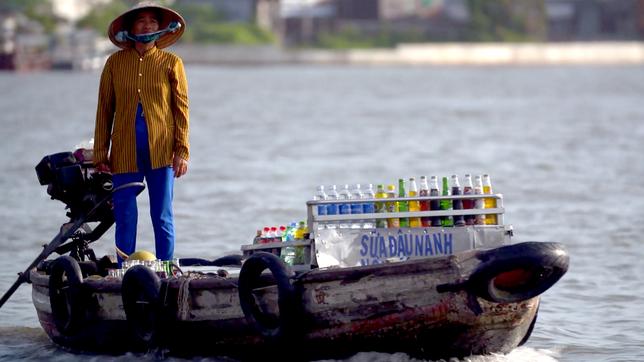 Händler im Mekong-Delta