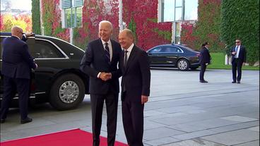 Deutschland: Scholz und Biden in Berlin.