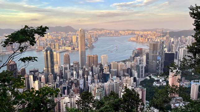 Blick auf Hongkong vom Victoria Peak aus