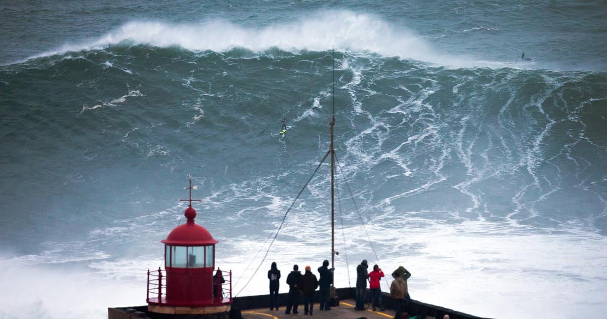 Portugal Nazarés große Wellen Weltspiegel ARD Das Erste