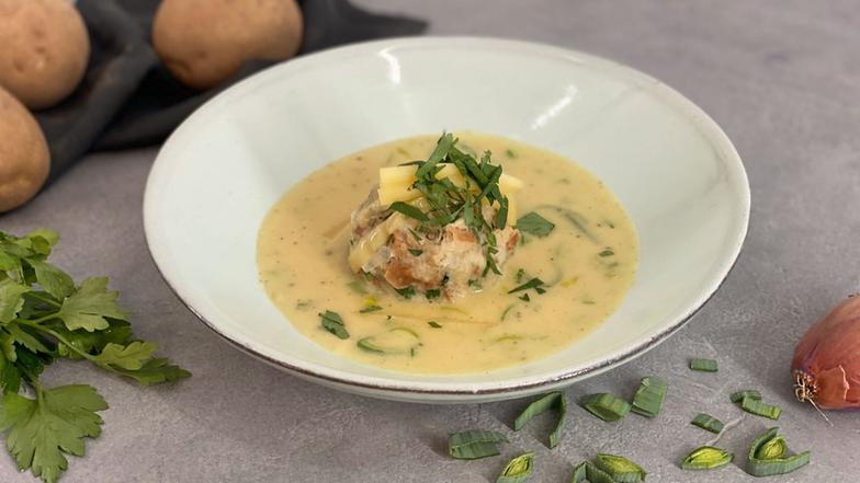 Video: Rezept: Lauchcremesuppe mit... - ARD-Buffet - ARD | Das Erste