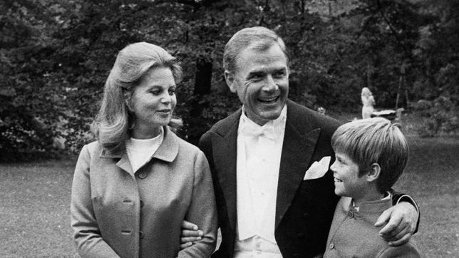 Joachim Fuchsberger mit Frau Gundula und Sohn Thomas