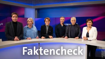 Die Gäste (v.l.n.r.): Markus Feldenkirchen, Susanne Gaschke, Bettina Böttinger, Hannes Jaenicke, Gerhart Baum