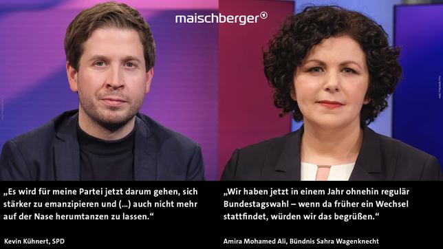 Kevin Kühnert und Amira Mohamed Ali