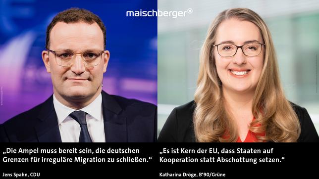 Jens Spahn und Katharina Dröge