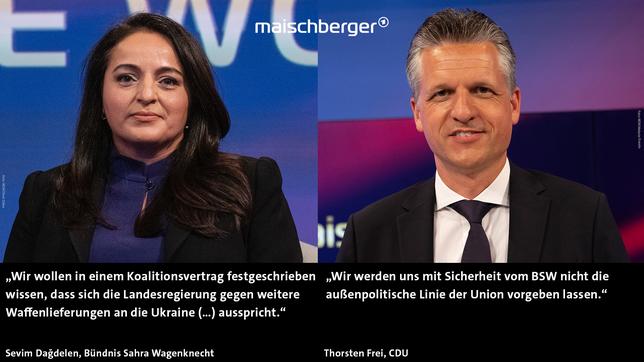 Sevim Dağdelen und Thorsten Frei 