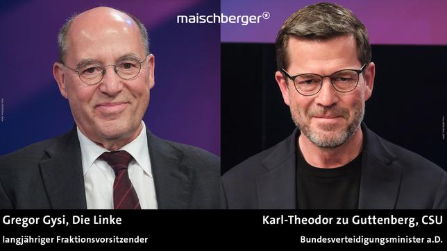 Gregor Gysi und Karl-Theodor zu Guttenberg