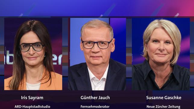 Iris Sayram, Günther Jauch und Susanne Gaschke (v.l.n.r.)