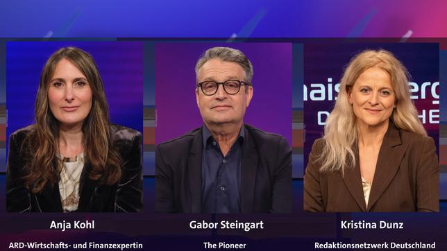 Anja Kohl, Gabor Steingart und Kristina Dunz