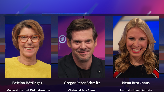 Bettina Böttinger, Gregor Peter Schmitz und Nena Brockhaus