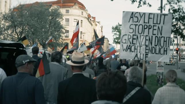 Asyl-Demo in Gera im April 2024