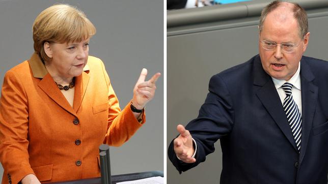 Angela Merkel und Peer Steinbrück