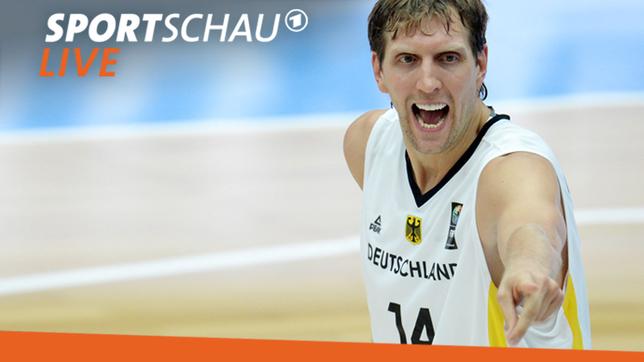 NBA-Superstar Dirk Nowitzki gibt Anweisungen