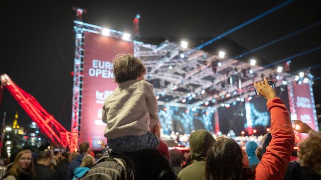 Impression vom Europa Open Air 2023 an der Weseler Werft in Frankfurt am Main.