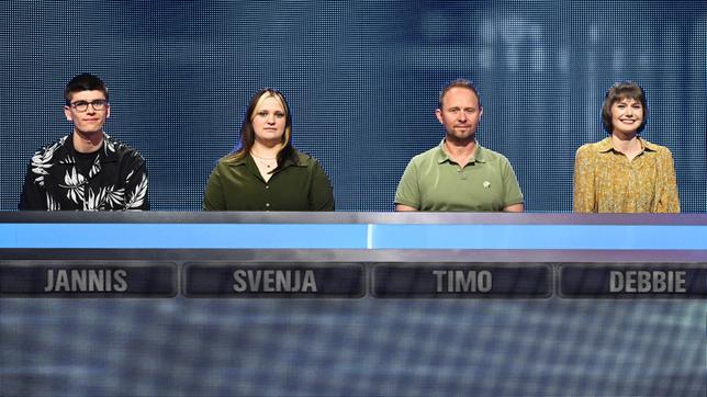 Die Kandidat:innen: Jannis Kuke, Svenja Brückner, Timo Klaumann und Debbie Zimolong.