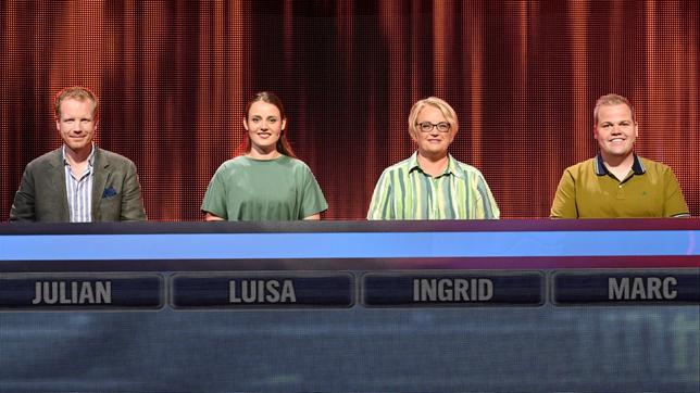 Die Kandidat:innen: Julian Engelbert, Luisa Kruse, Ingrid Schickling und Marc Dankers.