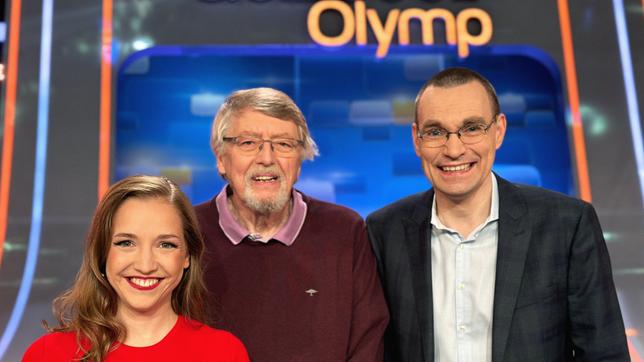 Quizduell-Olymp: Marie-Louise Finck, Prof. Eckhard Freise und Thorsten Zirkel