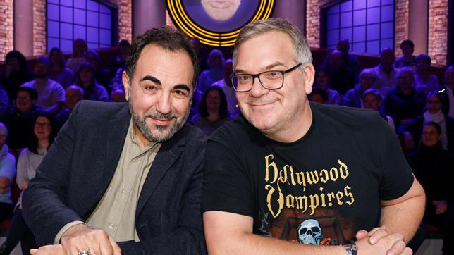 Rateteam-Kapitän Elton mit Schauspieler Adnan Maral.