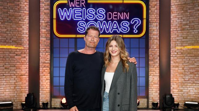 Treten bei "Wer weiß denn sowas?" gegeneinander an: Der Schauspieler und Regisseur Til Schweiger und seine Tochter, die Schauspielerin Emma Schweiger.