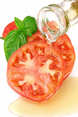 Tomaten mit Olivenöl