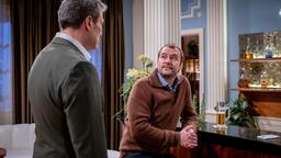 Theos Vater (Philipp Rafferty) blockt Christoph (Dieter Bach) ab, als der ihm einen Rat von Vater zu Vater geben will.